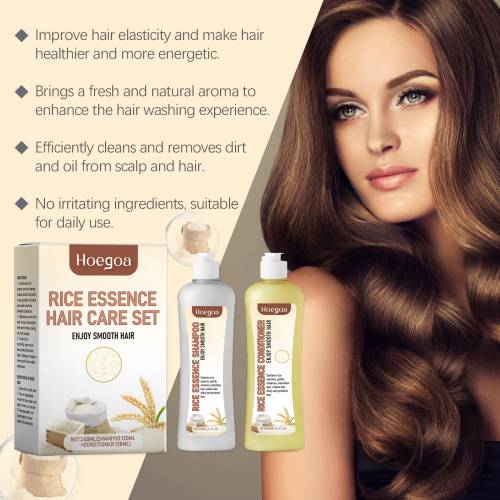 Rice Keratin Shampoo & Conditioner Set