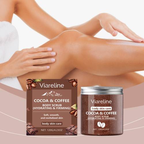 Coffee Sea Salt Body Scrub, Exfoliating & Moisturizing