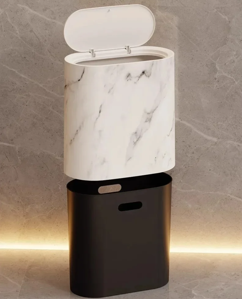 Nordic Marble Design Trash Can zavevo