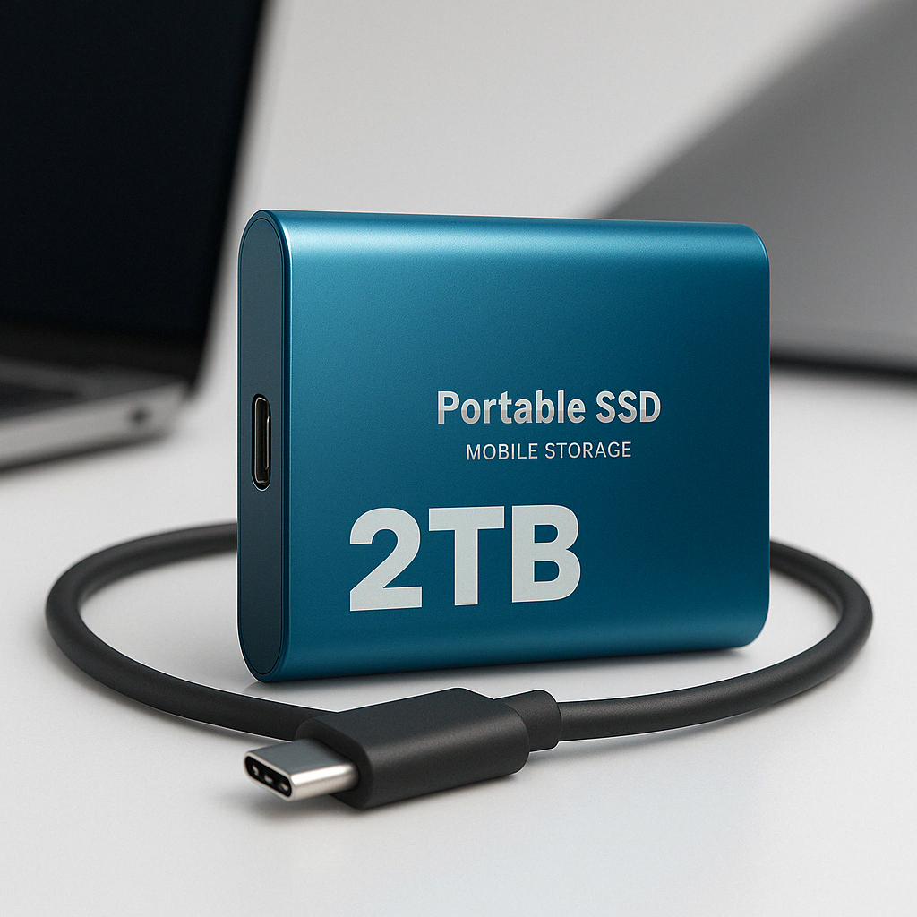 External Ssd 1tb Portable Solid State Drive with Usb-C for Laptop and PC