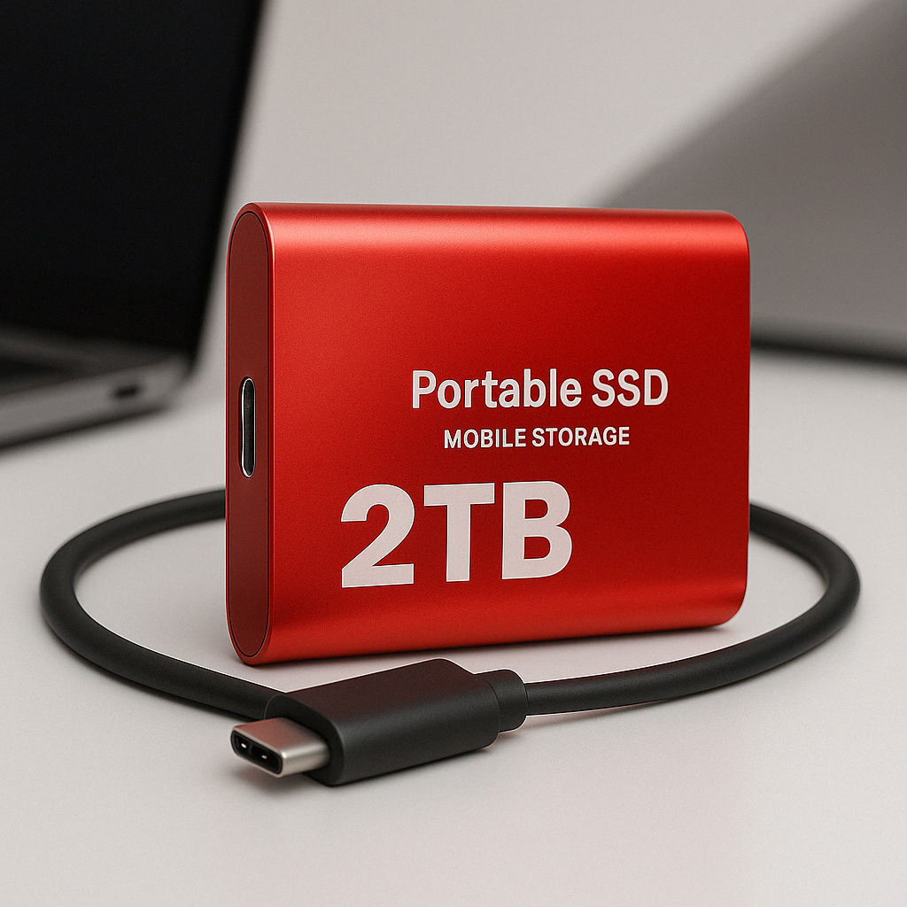 External Ssd 1tb Portable Solid State Drive with Usb-C for Laptop and PC
