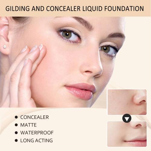Concealing Liquid Foundation with Oat Peptides