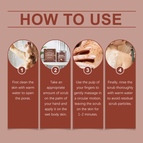 Coffee Sea Salt Body Scrub, Exfoliating & Moisturizing