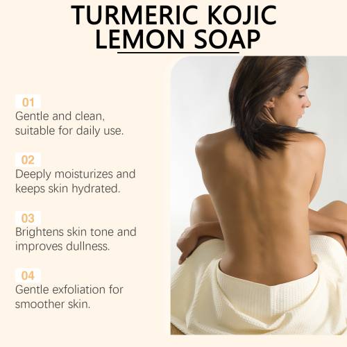 Lemon Turmeric Kojic Acid Soap for Face & Body