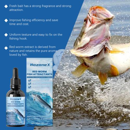 Red Worm Fishing Bait Attractant