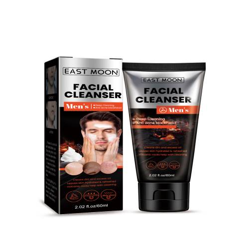 Men's Volcanic Face Wash, Deep Pore Cleansing & Oil Control
