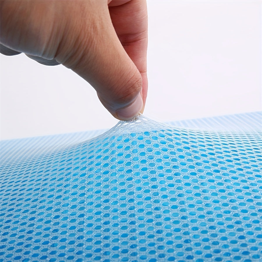 1pc Ergonomic Memory Foam Pillow with Breathable Mesh and Cooling Gel Core - Supports Neck and Back for Comfortable Sleep | zavevo
