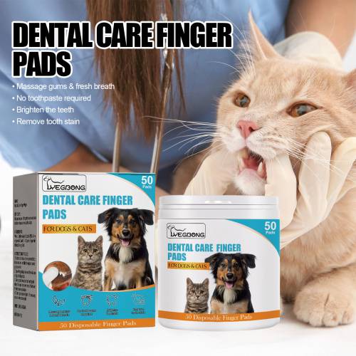 Dog & Cat Dental Finger Wipes
