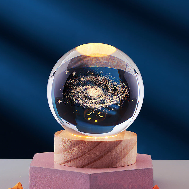 3D Crystal Ball Night Lamp zavevo