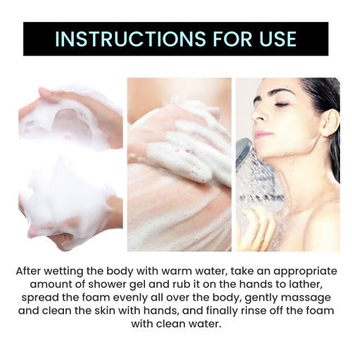 Goat Milk & Niacinamide Body Wash, Brightening Shower Gel