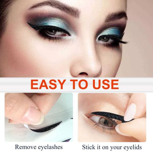Reusable Eyeliner Stickers, 6 Pairs