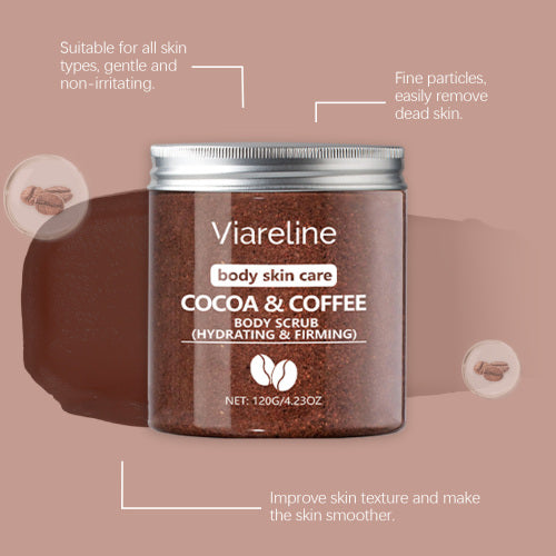 Coffee Sea Salt Body Scrub, Exfoliating & Moisturizing