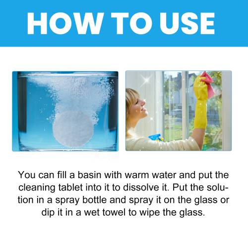 Glass Cleaning Tablets