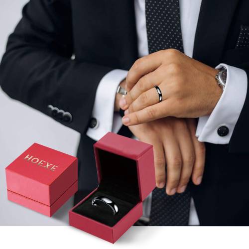 Obsidian Stainless Steel Ring