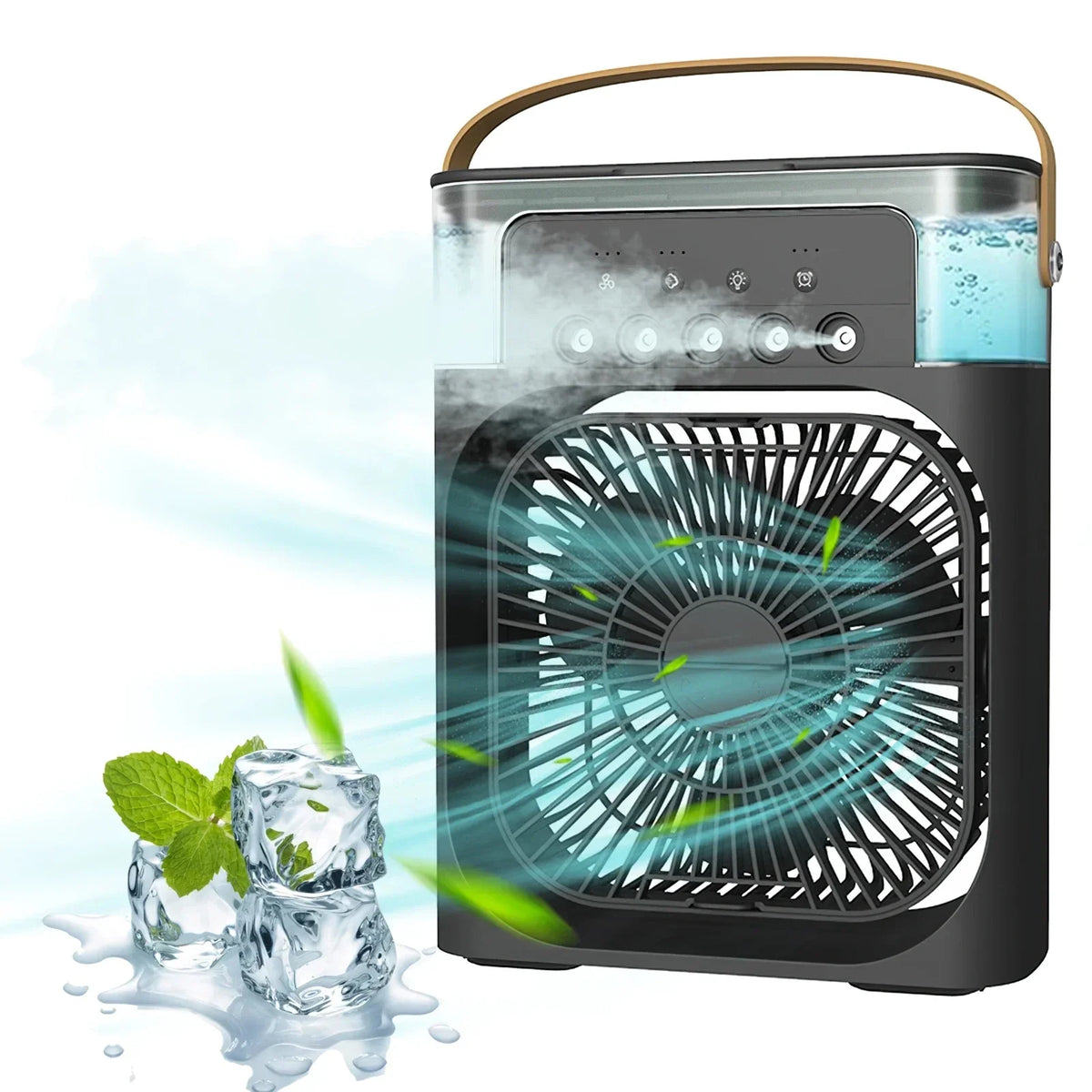 3-in-1 Portable Air Cooler with Humidifier and LED Night Lights | zavevo