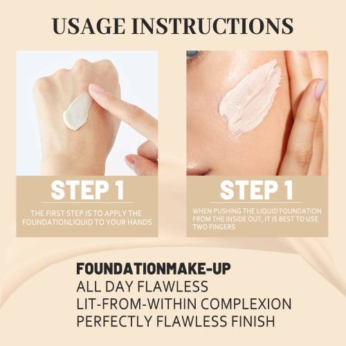 Concealing Liquid Foundation with Oat Peptides