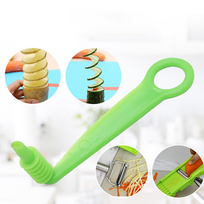 2-in-1 Vegetable Shredder & Slicer, Multi Double Knife Peeler | zavevo