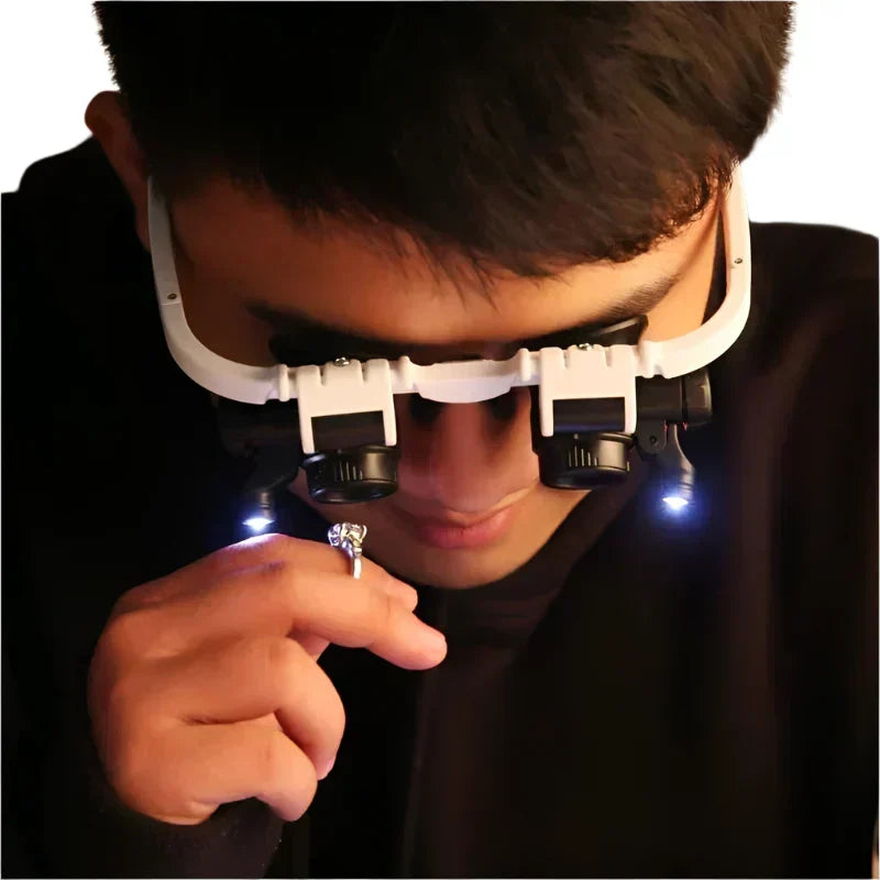 zavevo | LED Magnifying Glasses with 8x, 15x, and 23x Magnification for Detailed Viewing and Precision Work