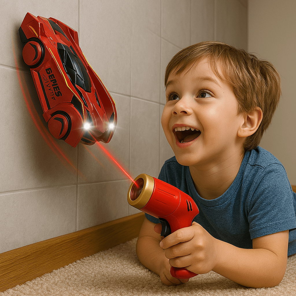 GravityRacer – Laser-Controlled Wall Climbing RC Car