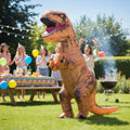 Halloween Inflatable Dinosaur Costume Blow Up T-Rex Outfit with Built-In Fan