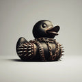 Halloween Spooky Rubber Duck Squishy Bath Gothic Decoration Devil and Spiked Collar