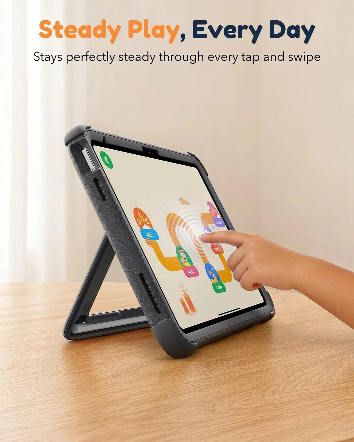 iPad 11" (A16) 2025 Bounce Case for Kids - Black