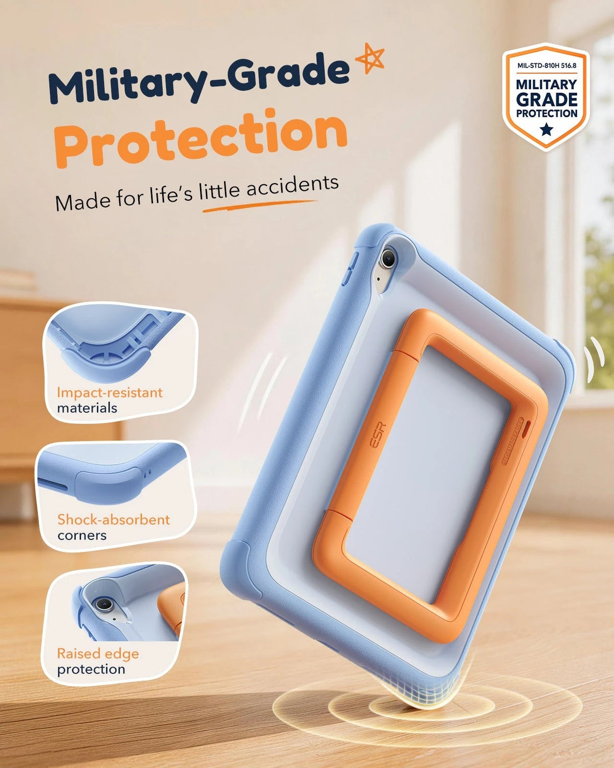 iPad 11" (A16) 2025 Bounce Case for Kids - Sky Blue