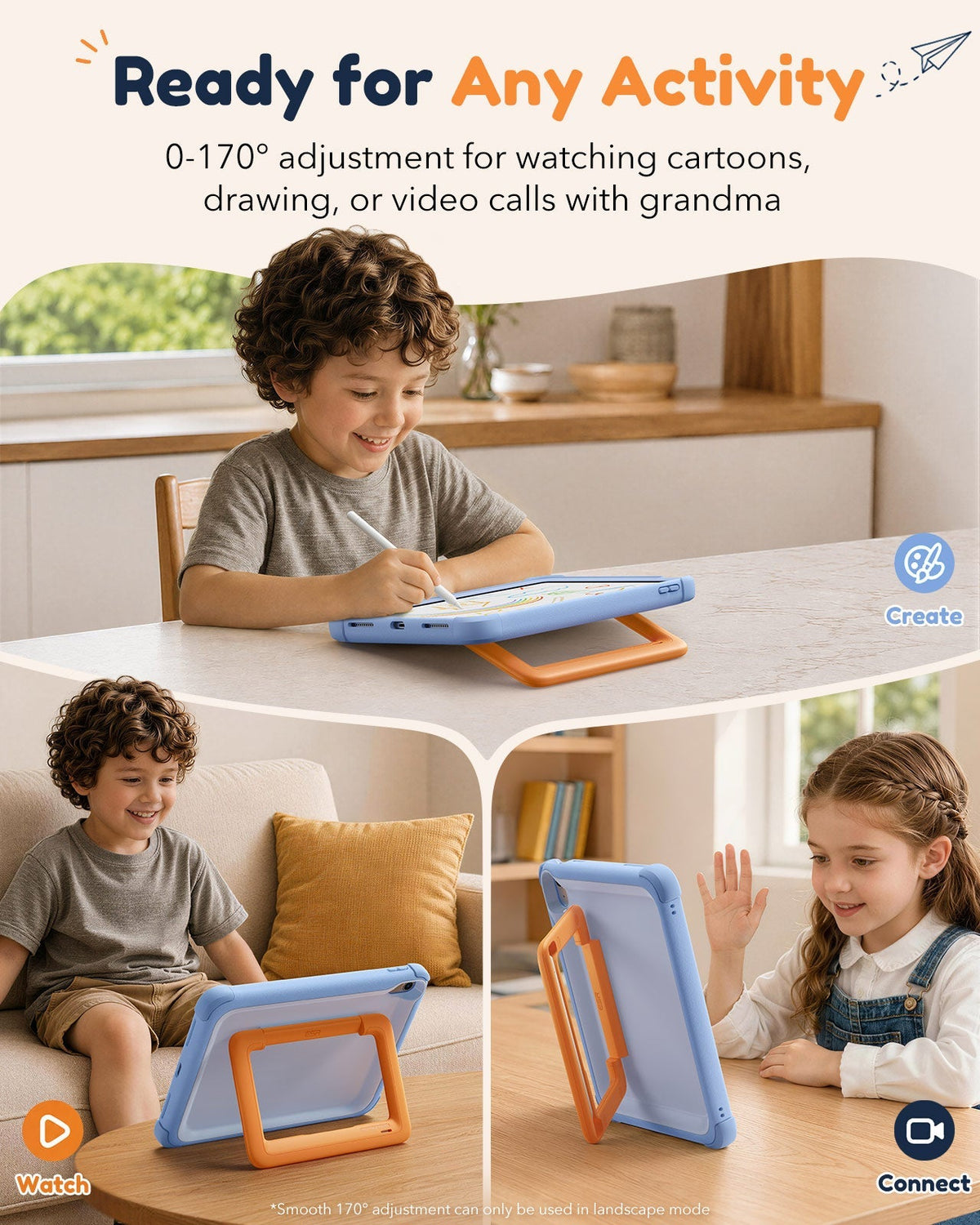 iPad 11" (A16) 2025 Bounce Case for Kids - Sky Blue