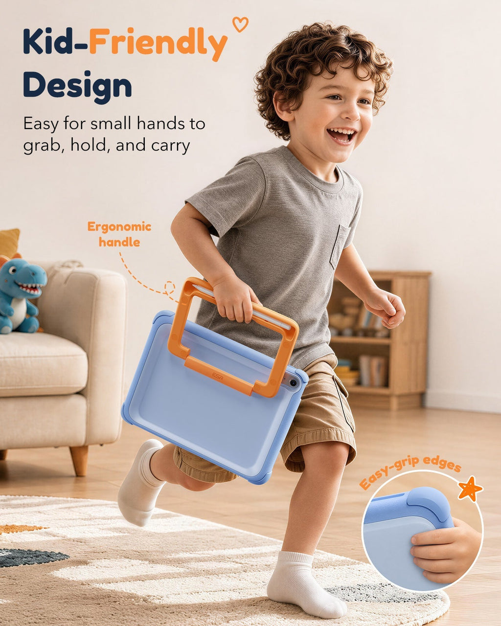 iPad 11" (A16) 2025 Bounce Case for Kids - Sky Blue