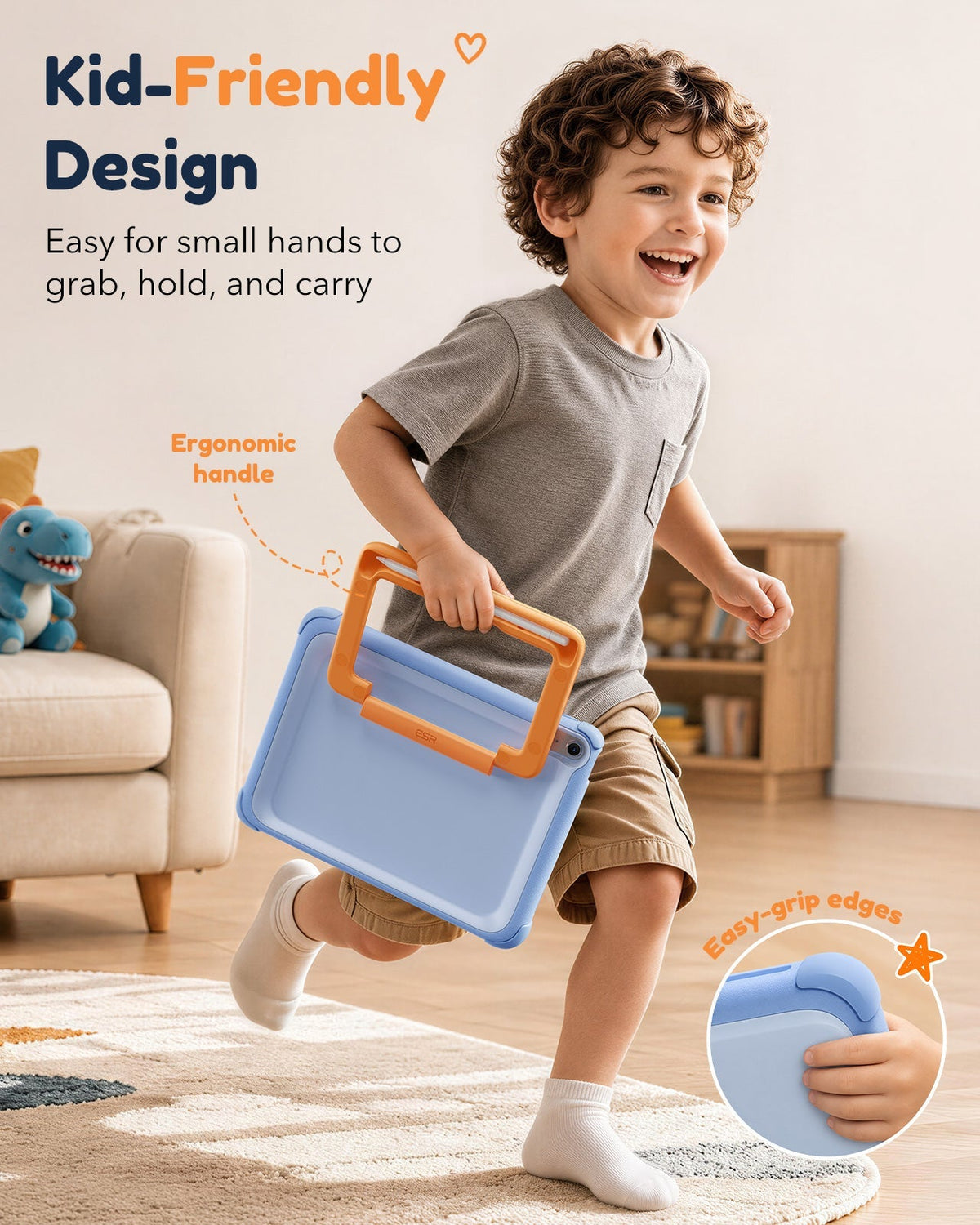 iPad 11" (A16) 2025 Bounce Case for Kids - Sky Blue
