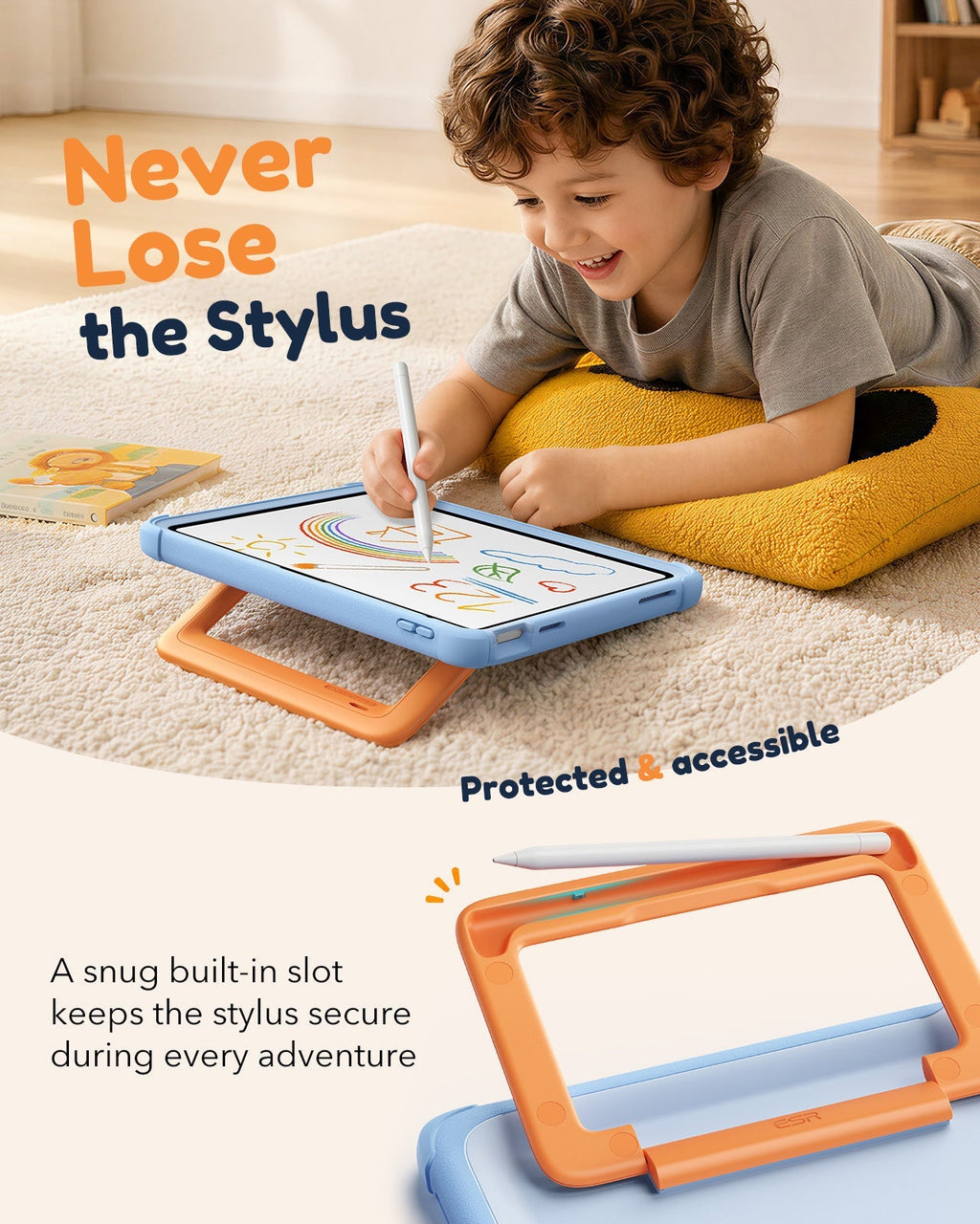 iPad 11" (A16) 2025 Bounce Case for Kids - Sky Blue