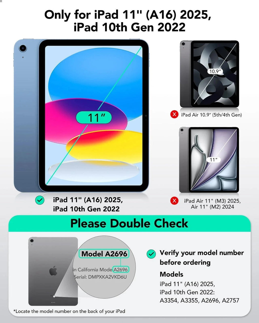 iPad 11" (A16) 2025 Bounce Case for Kids - Sky Blue