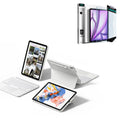 iPad Pro 13" (M4) 2024 Shift Keyboard Case (Detachable) Protection Bundle- US Layout - White