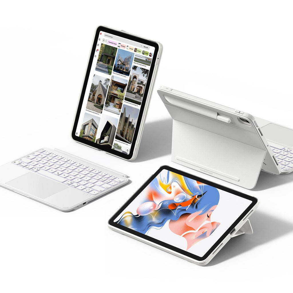 iPad Pro 11" (M4) 2024 Shift Keyboard Case (Detachable) - US Layout - White
