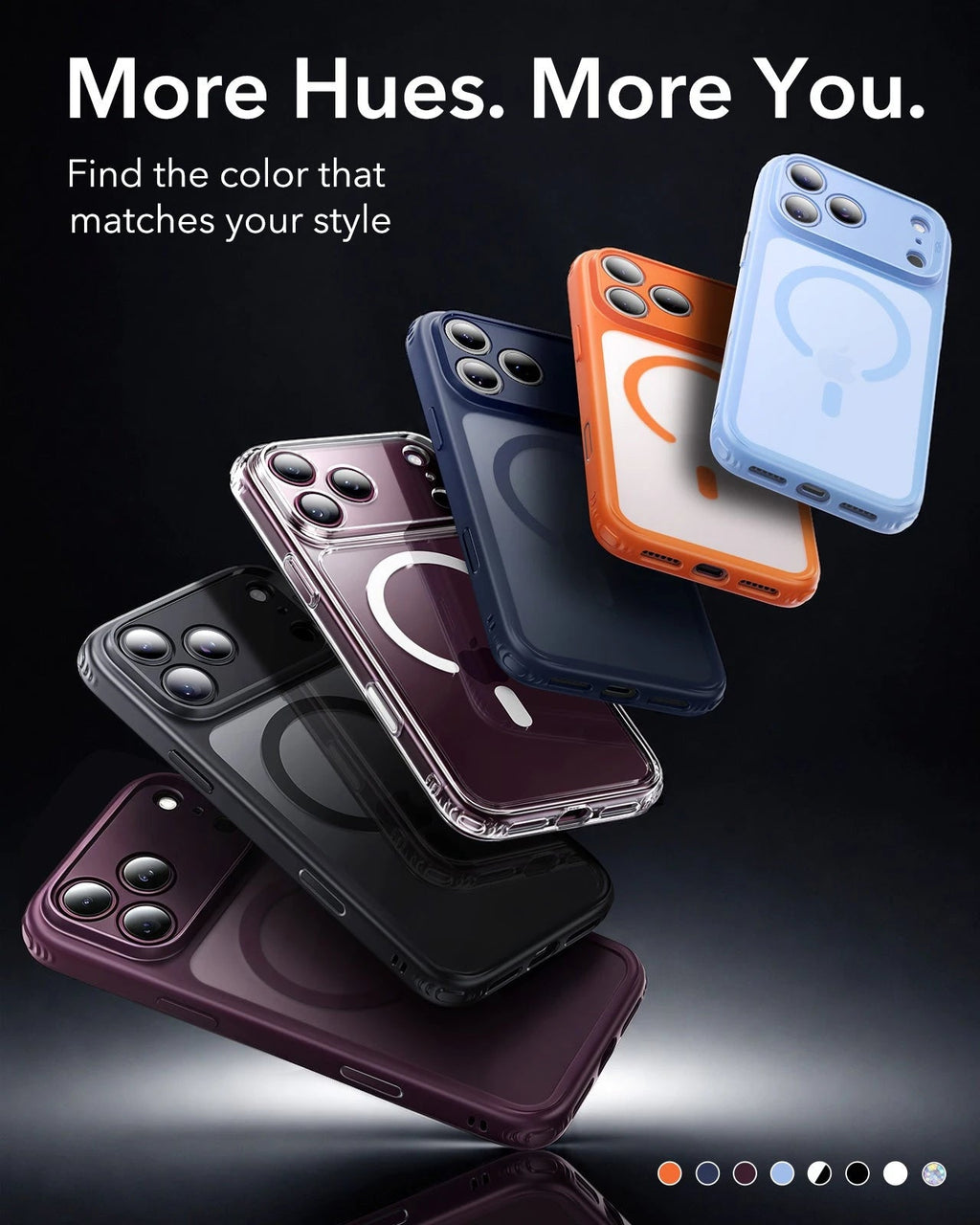 iPhone 2026 Pro Classic Hybrid Magnetic Case with Camera Control - Clear