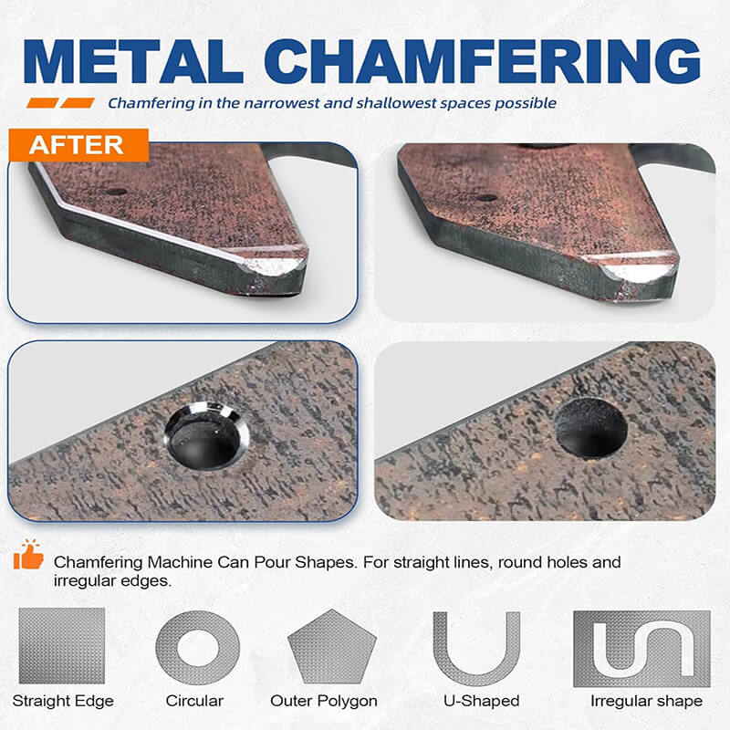 2 in 1  Mini Pneumatic Chamfering Tool