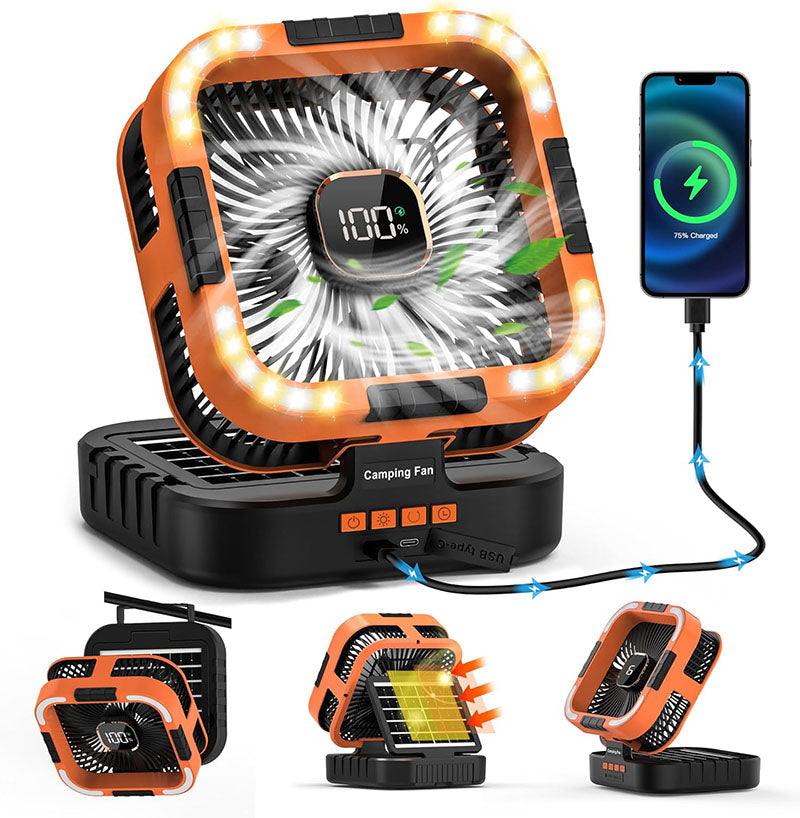 3 in 1 Solar Camping Fan | zavevo