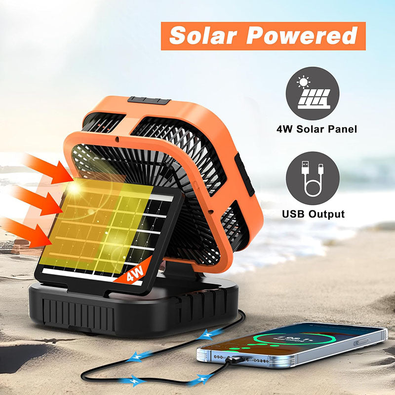 3 in 1 Solar Camping Fan | zavevo