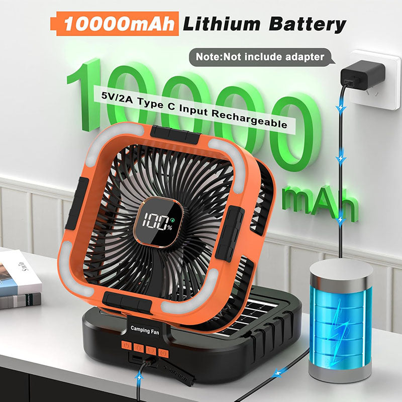 3 in 1 Solar Camping Fan | zavevo
