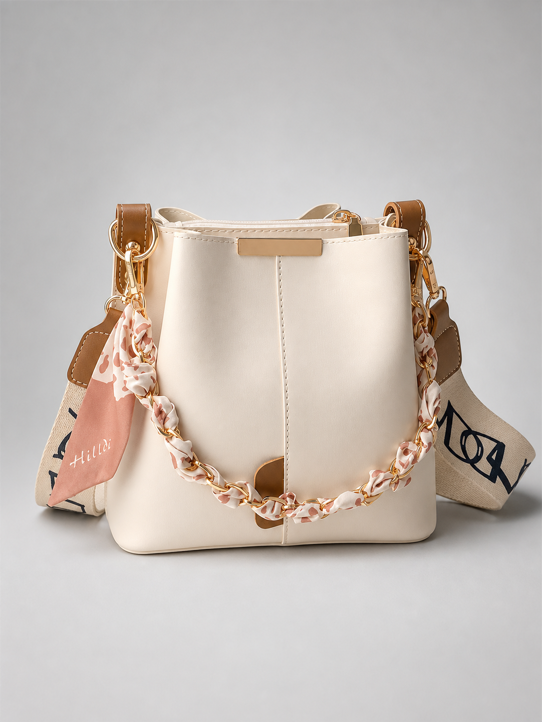 Chain & Scarf Bucket Bag | Namur