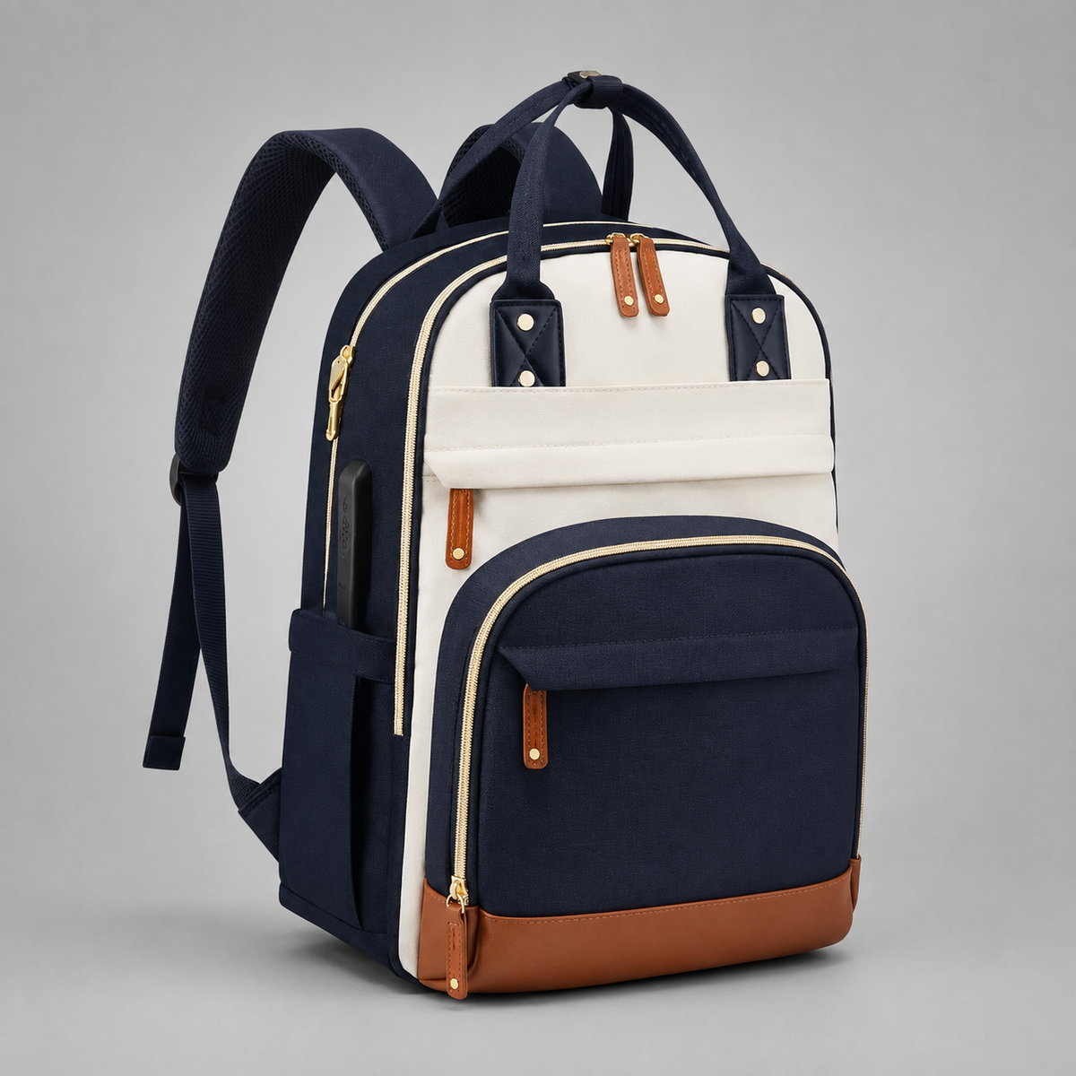 Colourblock Laptop Backpack | Verdun
