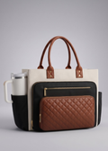 Tote Bag for University 15.6 Laptop & water bottle | Mykonos