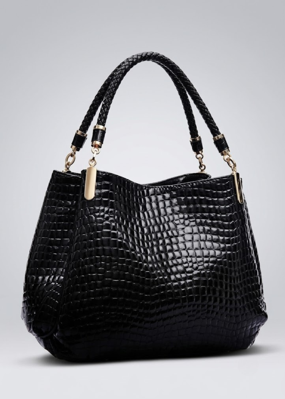 Croc-Embossed Hobo Bag | Geneva