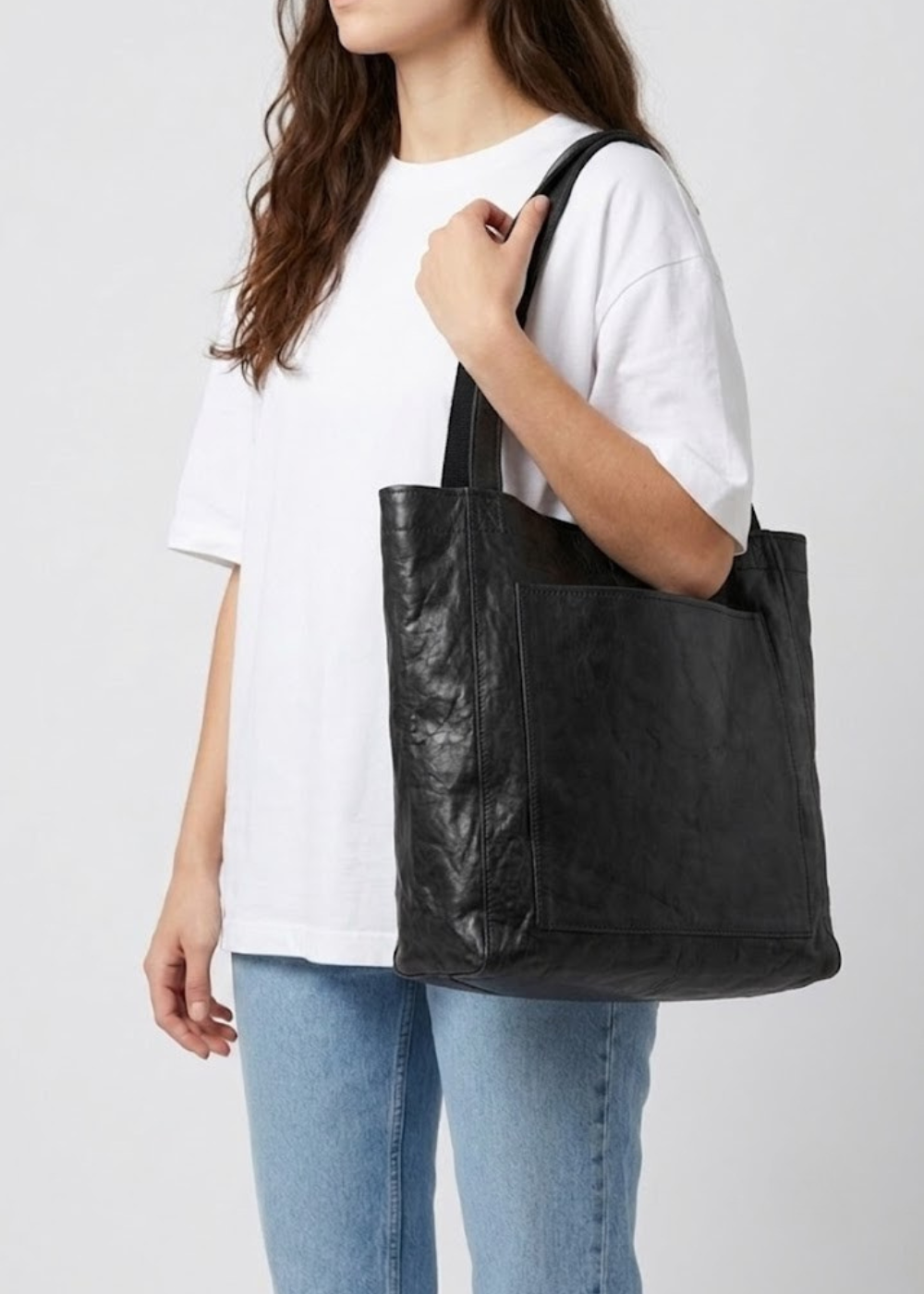 Oil Wax Leather Totebag |  Antwerp
