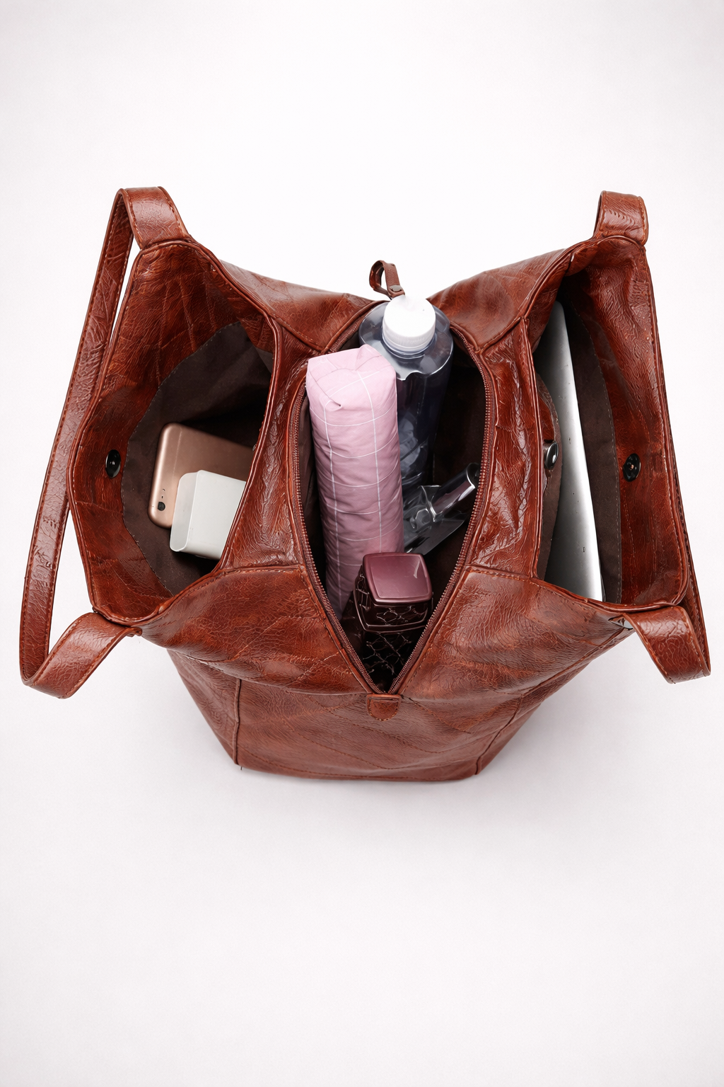Vegan leather tote bag for work | TRIESTE