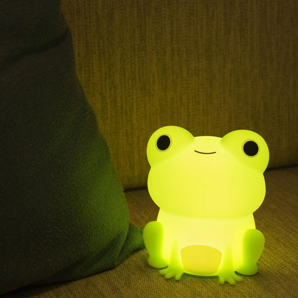 LED Night Light Rechargeable Silicone Portable Squishy Animal Warm White