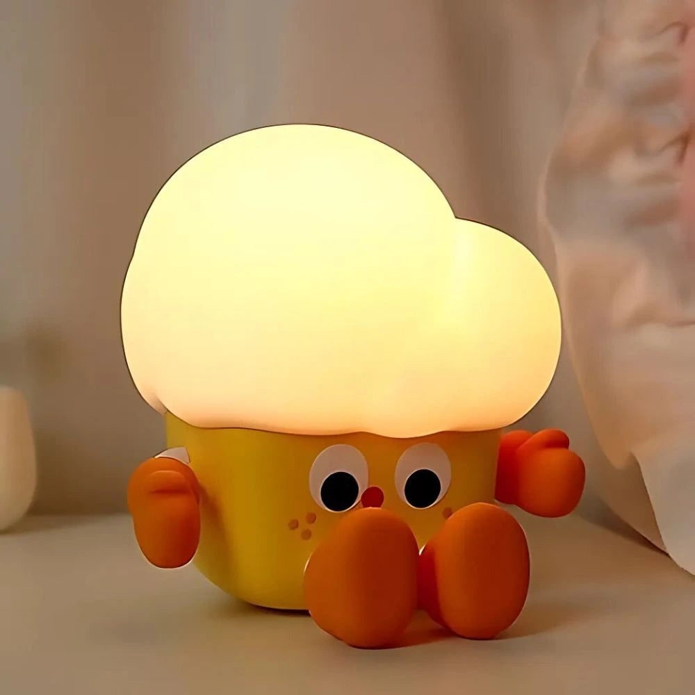 LED Night Light Rechargeable Silicone Portable Squishy Animal Warm White
