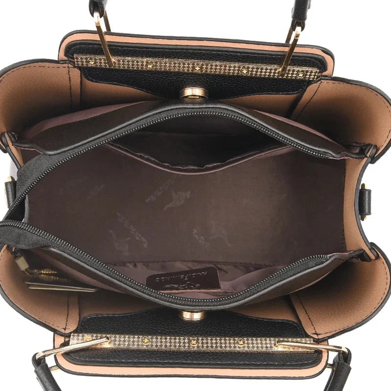 Luxurious Soft Leather Women's Shoulder and Crossbody Bag