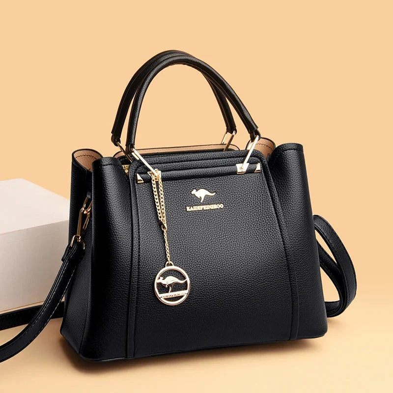 Luxurious Soft Leather Women's Shoulder and Crossbody Bag
