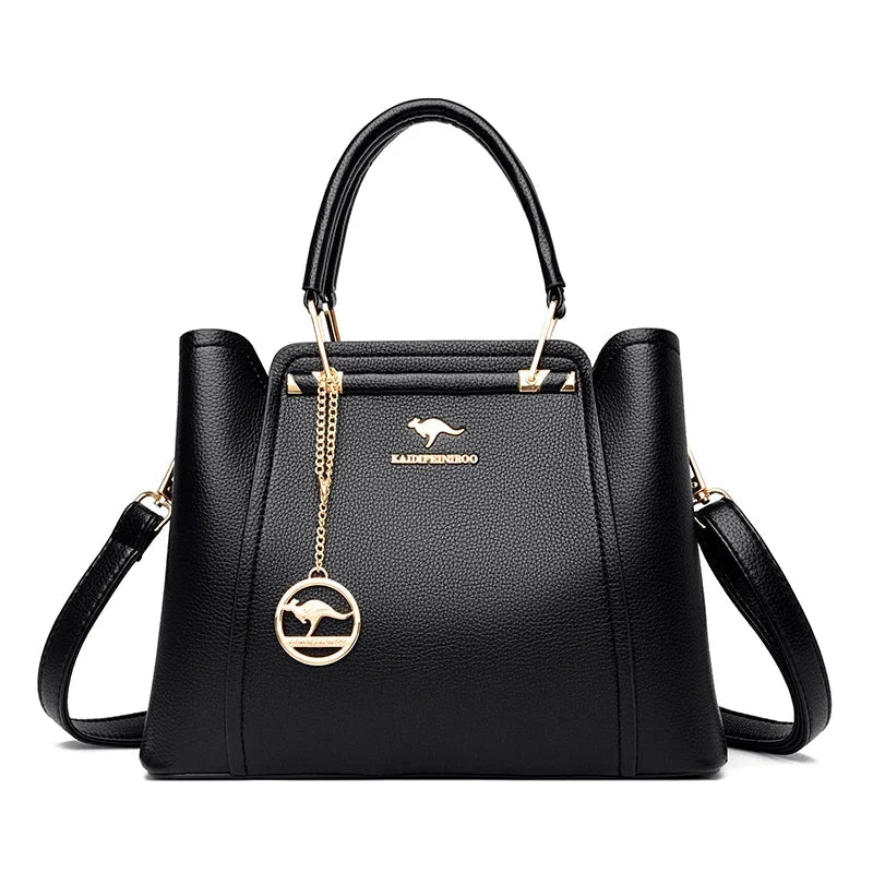 Luxurious Soft Leather Women's Shoulder and Crossbody Bag